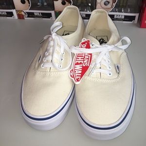 Vans Cream Authentic Classic Contrast Shoes